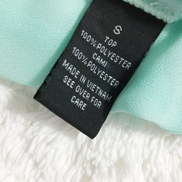 A. Byer | Mint Sheer Flowy Layered Blouse - Picture 9 of 10